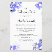 Vergeet-mij-niet Viering van het leven (Voorkant)