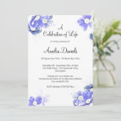 Vergeet-mij-niet Viering van het leven Aankondiging (Staand voorkant)