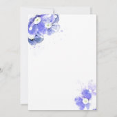 Vergeet-mij-niet Viering van het leven Aankondiging (Achterkant)