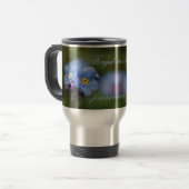 Vergeet-mij-niet voor altijd en altijd! Reismok Reisbeker (Voorkant links)