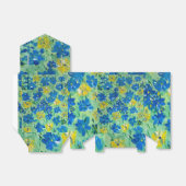 Vergeet-mij-nietje bloemen favorietendoos bedankdoosjes (Uitgevouwen)