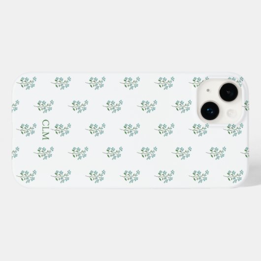Vergeet-mij-nietje Bloemige Zoete Preppy Case-Mate iPhone Case (Achterkant (horizontaal))