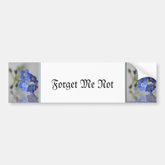 Vergeet-mij-nietje Bumpersticker (Voorkant)