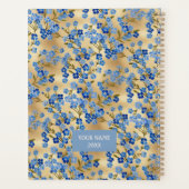 Vergeet-mij-nietje Chiyogami Planner (Achterkant)