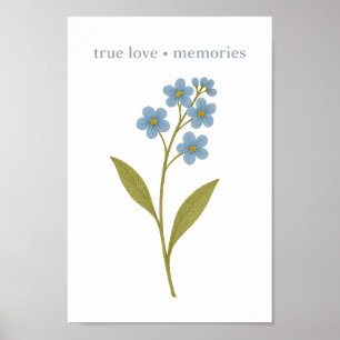 Vergeet-mij-nietje — Echte liefde, herinneringen Poster