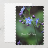 Vergeet-mij-nietje  kaart (Voorkant / Achterkant)