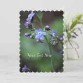 Vergeet-mij-nietje  kaart (Staand voorkant)