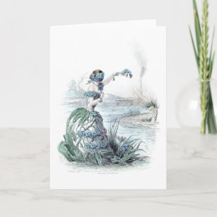 Vergeet-mij-nietje Kaart