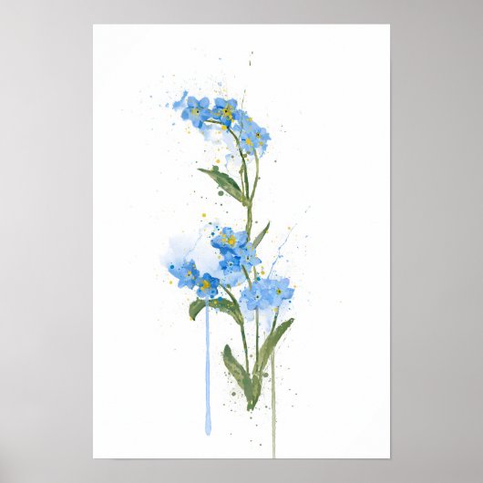 Vergeet-mij-nietje Poster (Voorkant)