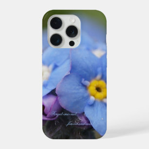 Vergeet-mij-nietje voor altijd en eeuwig! iPhone 15 pro case
