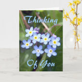 Vergeet-mij-nietjes 2 Wenskaart Kaart (Gele Bloem)