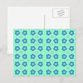 vergeet-mij-nietjes briefkaart (Voorkant / Achterkant)