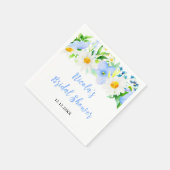 Vergeet-mij-nietjes en madeliefjes bloemige bruids servet (Hoek)