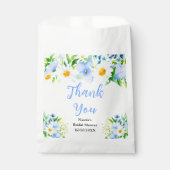 Vergeet-mij-nietjes en Madeliefjes Bruidsfeest Dan Bedankzakje (Voorkant)