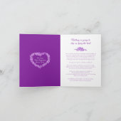 Vergeet-mij-nietjes hart paarse trouw livestream aankondiging (Binnen)