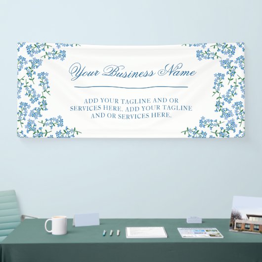 vergeet-mij-nietjes spandoek (Beurs)