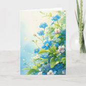 Vergeet-mij-nietjes Tuin der Herinneringen Kaart (Voorkant)