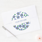 Vergeet-mij-nietstickers, ronde labels (Envelop)