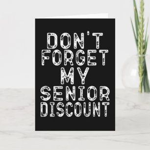 Vergeet mijn hoge korting niet kaart