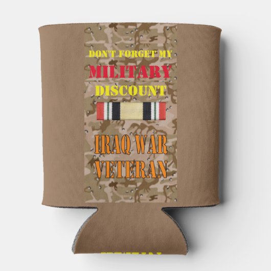 VERGEET MIJN MILITAIRE KORTING NIET BLIKJESKOELER (Achterkant)