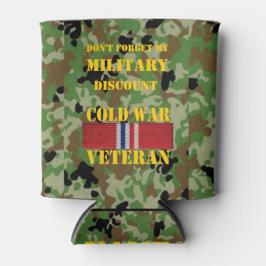 VERGEET MIJN MILITAIRE KORTING NIET BLIKJESKOELER (Voorkant)