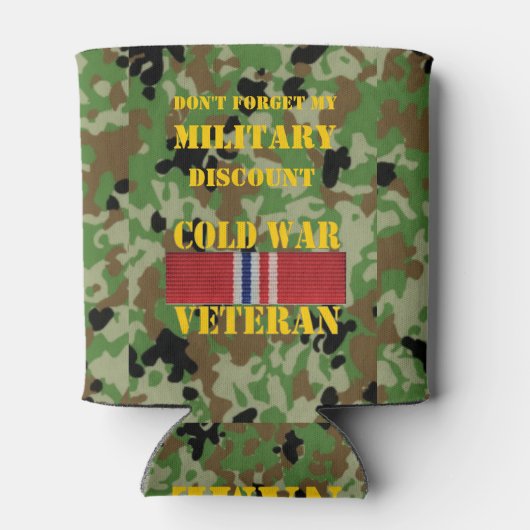 VERGEET MIJN MILITAIRE KORTING NIET BLIKJESKOELER (Achterkant)