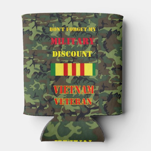 VERGEET MIJN MILITAIRE KORTING NIET BLIKJESKOELER (Achterkant)