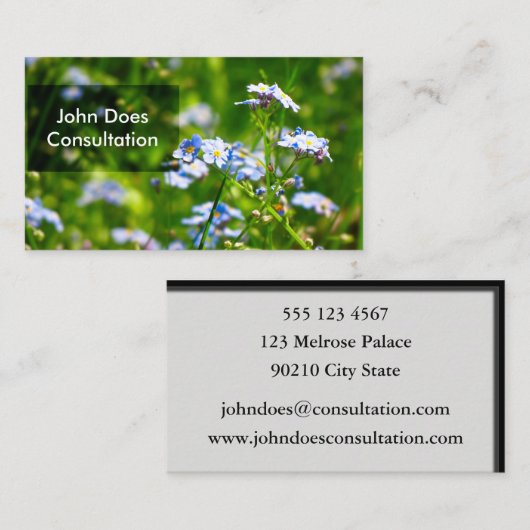 Vergeet mijn opmerkingen | Visitekaartje | 3D-effe (Voorkant / Achterkant)