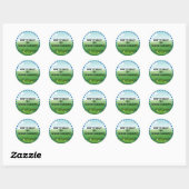 Vergeet mijn seniorenkorting niet ronde sticker (Vel)
