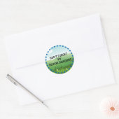 Vergeet mijn seniorenkorting niet ronde sticker (Envelop)