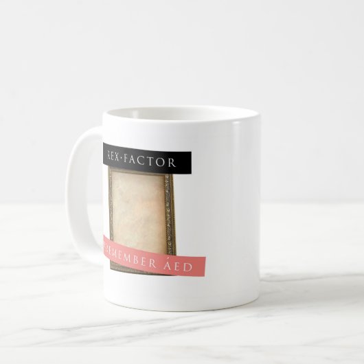 Vergeet niet Aed, Mok Plain (Voorkant links)