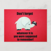 Vergeet niet... briefkaart (Voorkant)