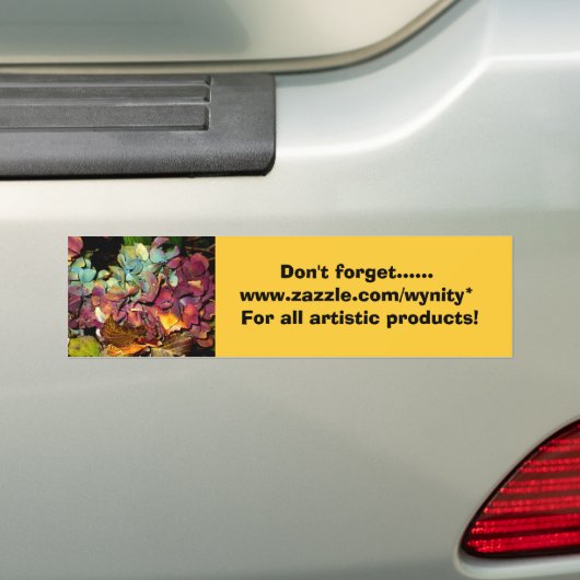 Vergeet niet...... bumpersticker (Op auto)