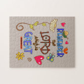 Vergeet niet dat de Heer een grote Bijbelse Verse  Legpuzzel (Horizontaal)