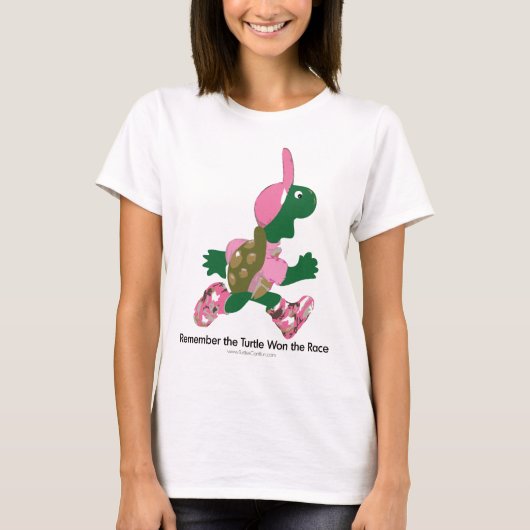 Vergeet niet dat de schildpad de race gewonnen hee t-shirt (Voorkant)