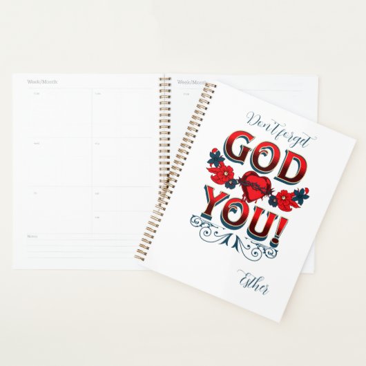 Vergeet niet dat God van je houdt Planner (Display)