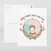 Vergeet niet dat ik van je Valentijnsdag hou Briefkaart (Voorkant / Achterkant)