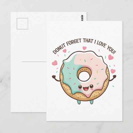 Vergeet niet dat ik van je Valentijnsdag hou Briefkaart (Voorkant / Achterkant)