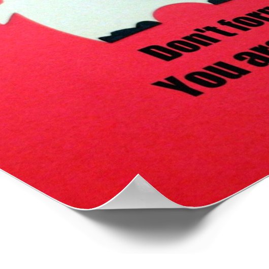 Vergeet niet dat je een kind van God bent! Poster (Hoek)