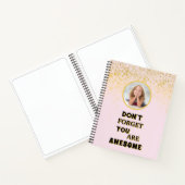 Vergeet niet dat je geweldige Sketchbook Notitiebo Notitieboek (Binnen)