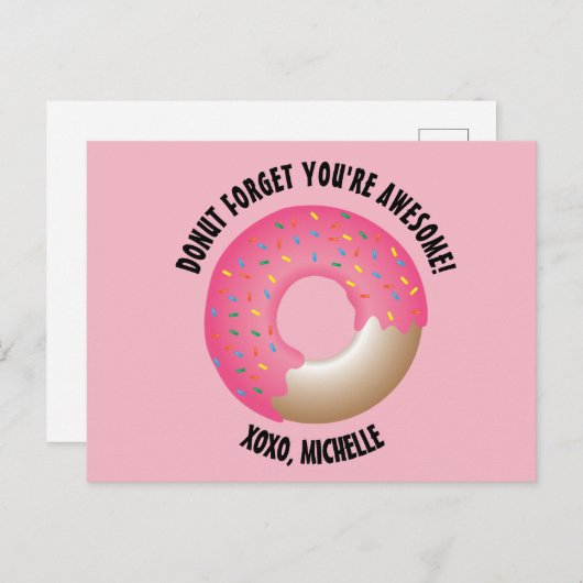 Vergeet niet dat je Geweldige Valentijnsdag bent. Briefkaart (Voorkant / Achterkant)