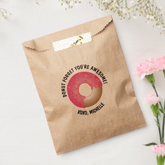 Vergeet niet dat je Geweldige Valentijnsdag gebrui Bedankzakje (Gezegeld)