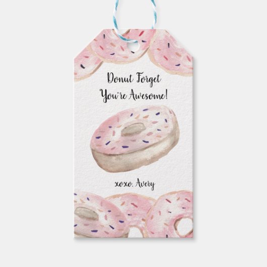 Vergeet niet dat je geweldige Valentijnsdag gewoon Cadeaulabel (Voorkant)