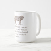 Vergeet niet dat je over begint koffiemok (Voorkant rechts)