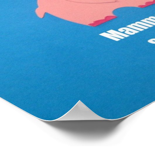 Vergeet niet dat Mammogram levens redt. Poster (Hoek)