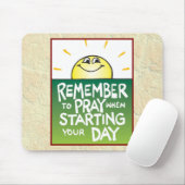 Vergeet niet elke dag te bidden muismat (Met muis)