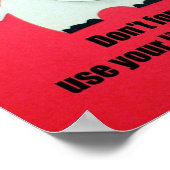 Vergeet niet, gebruik je luisteroren! poster (Hoek)