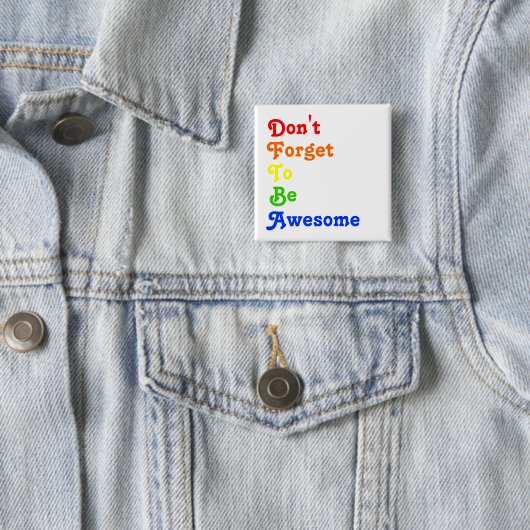 Vergeet niet Geweldige Button te zijn (In situ)