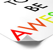 Vergeet niet Geweldige Poster te zijn (Hoek)