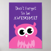 Vergeet niet geweldige poster te zijn | DFTBA roze (Voorkant)